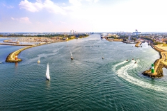 Warnemünde und Hafeneinfahrt