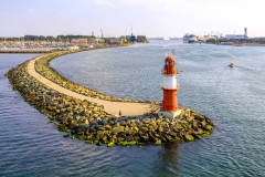 Warnemünde und Hafeneinfahrt